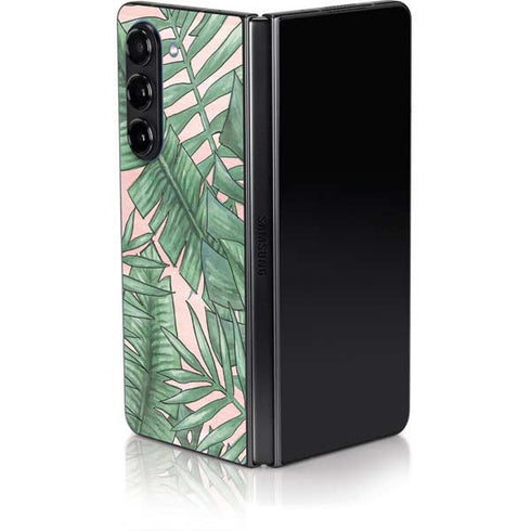 Spring Palm Leaves Galaxy Z Fold5 5G Skin